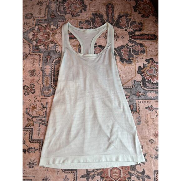 Lululemon Swiftly Racerback Tank Top Mint Green Running Outdoor Yoga Size 8 - Picture 1 of 9